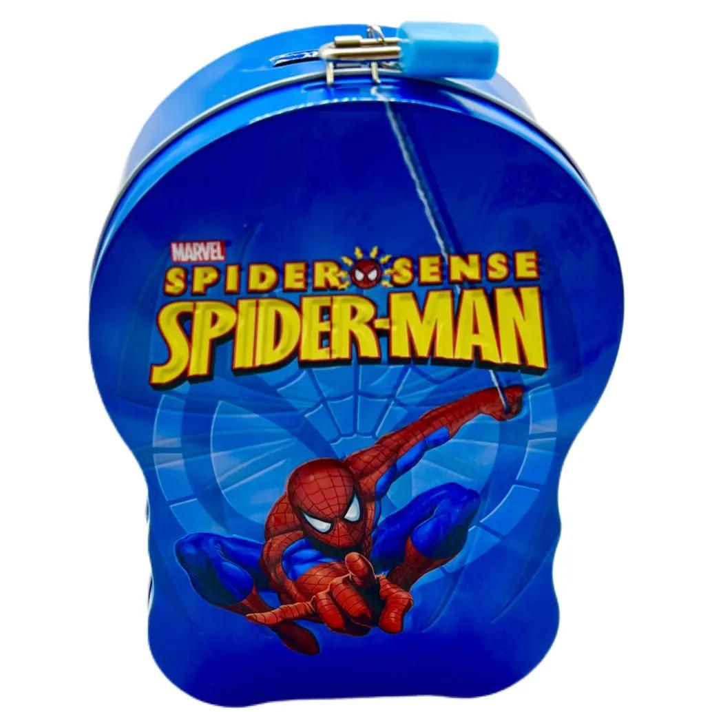 Money Box Metal With Lock Spider Man Blue - 7989