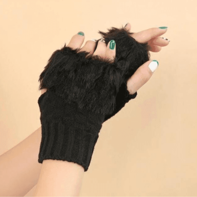 Fingerless Knit Gloves U-01