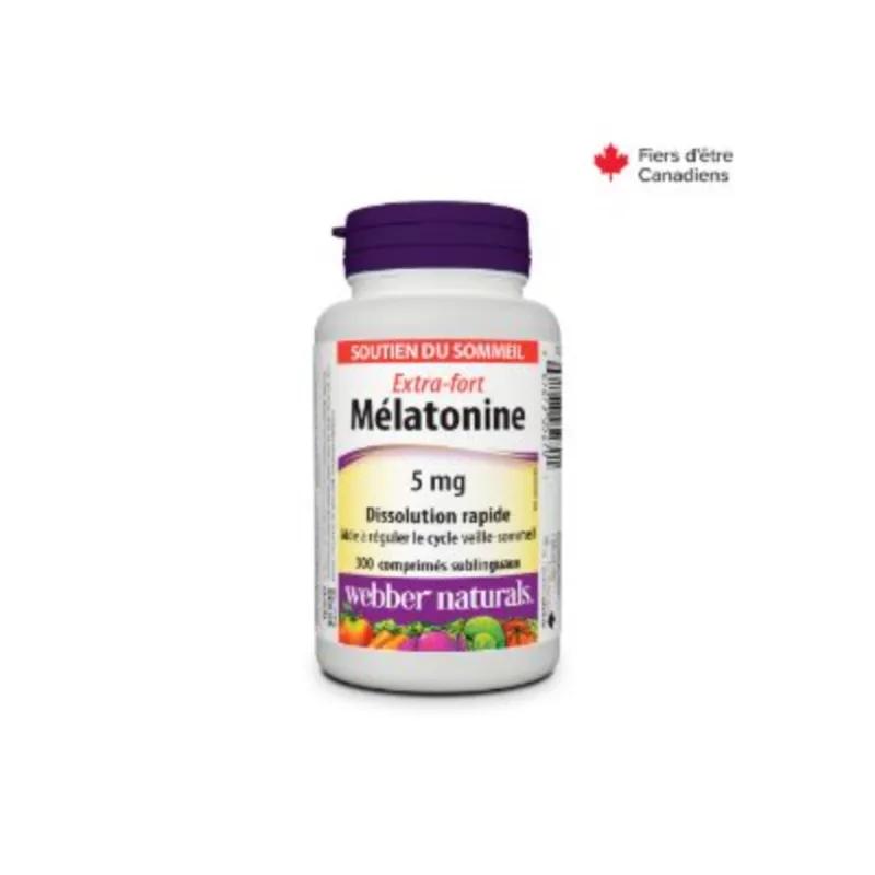 Webber Naturals Melatonin Quick Dissolve 5mg Tab 60 Pieces