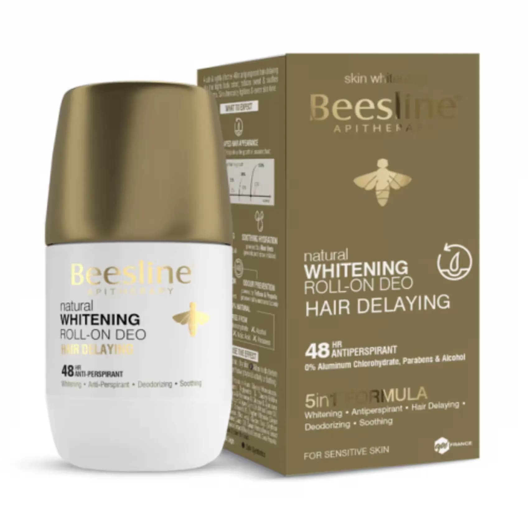 Beesline Whitening Roll On Deo Hair Delaying 48hr