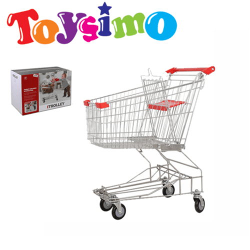 50cm Metal Trolley Shopping Cart