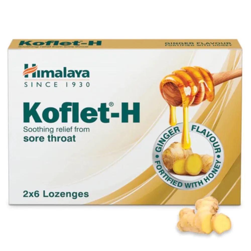 Himalaya Koflet-H Lozenges Ginger 12 Pieces