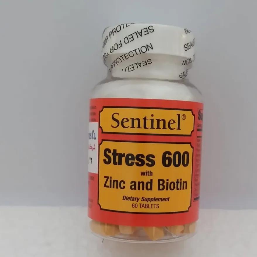 Sentinel Stress 600 Zinc And Biotin 60 Tablets