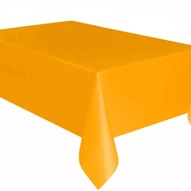 Amber Plastic Table Cover