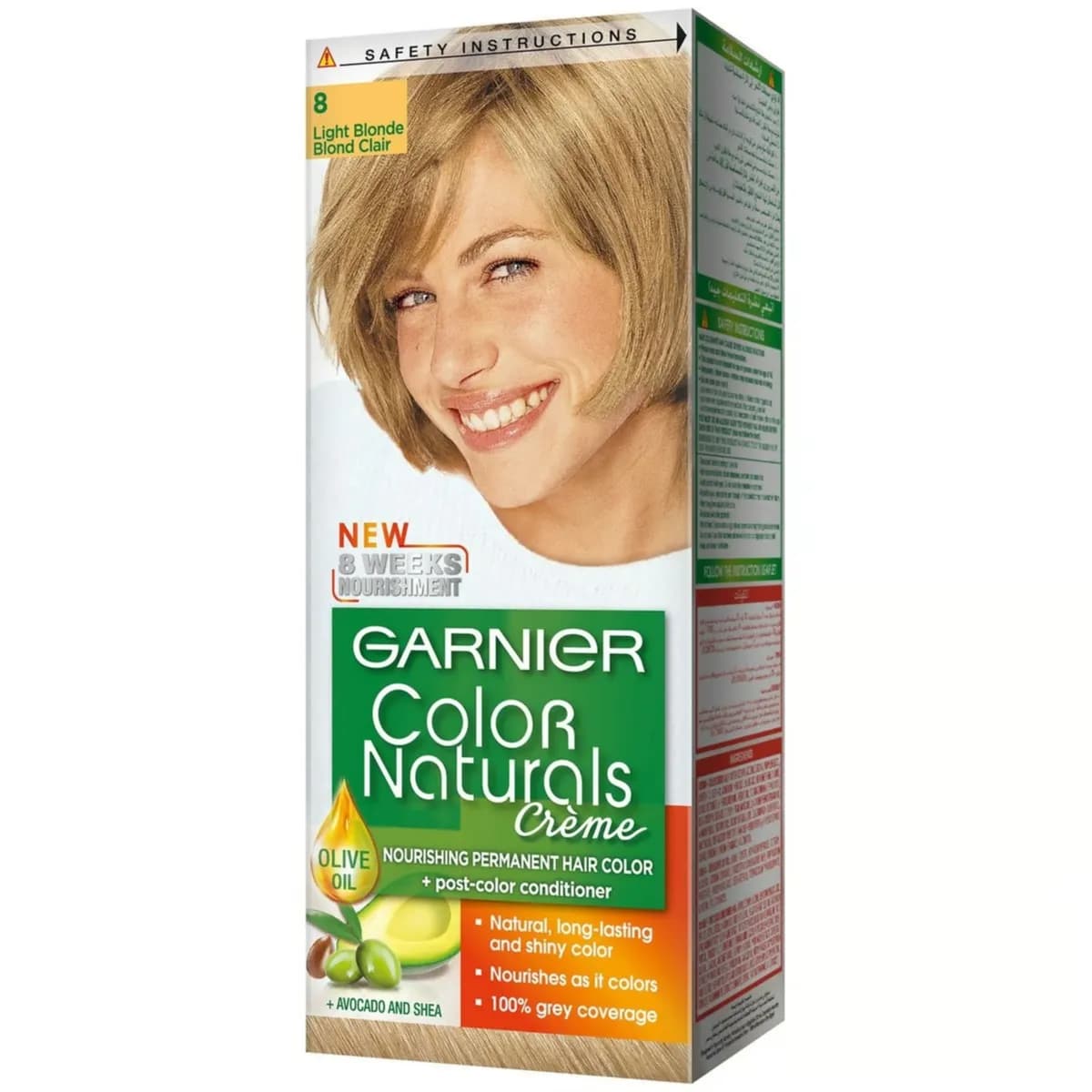 Garnier Color Naturals Creme 8 Light Blonde Clair