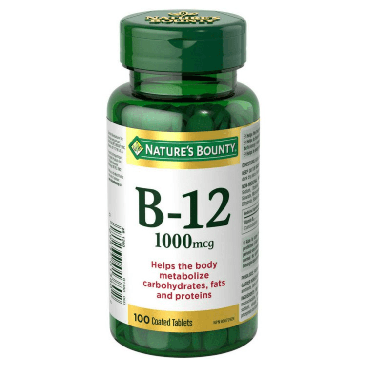 Natures bounty B 12 1000mcg Tablets 100's