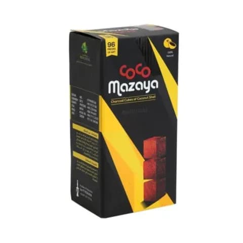 Coco Mazaya Charcoal Cubes Of Coconut Shell 96 Pieces Of Art