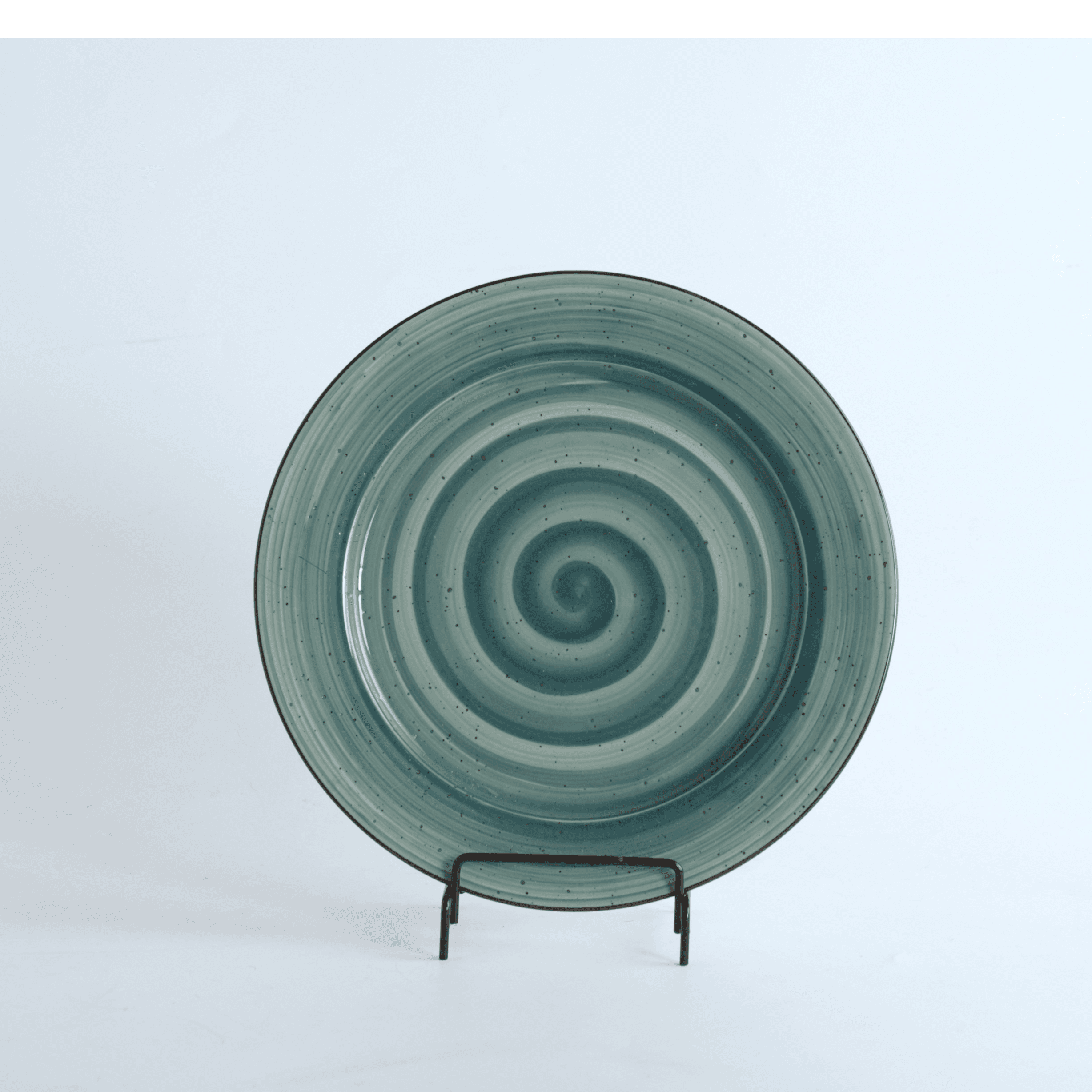 08-039Dg H.P Deco. Green / Fl. Plate 6" / 15Cm / - 6251882026457