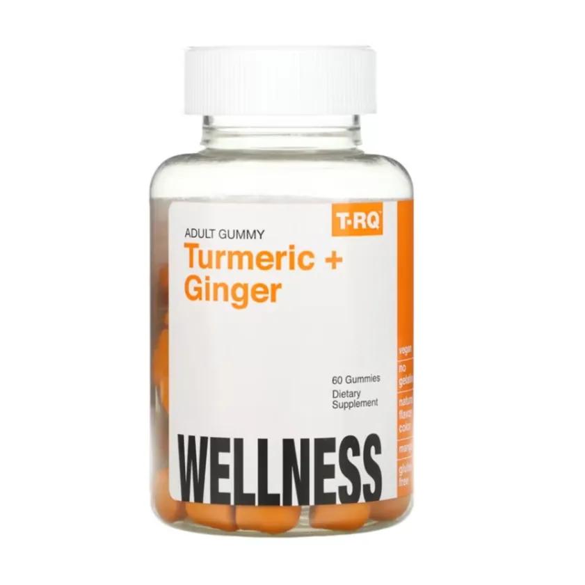 TRQ Turmeric Plus Ginger Adult Gummy For Wellness 60 Pcs