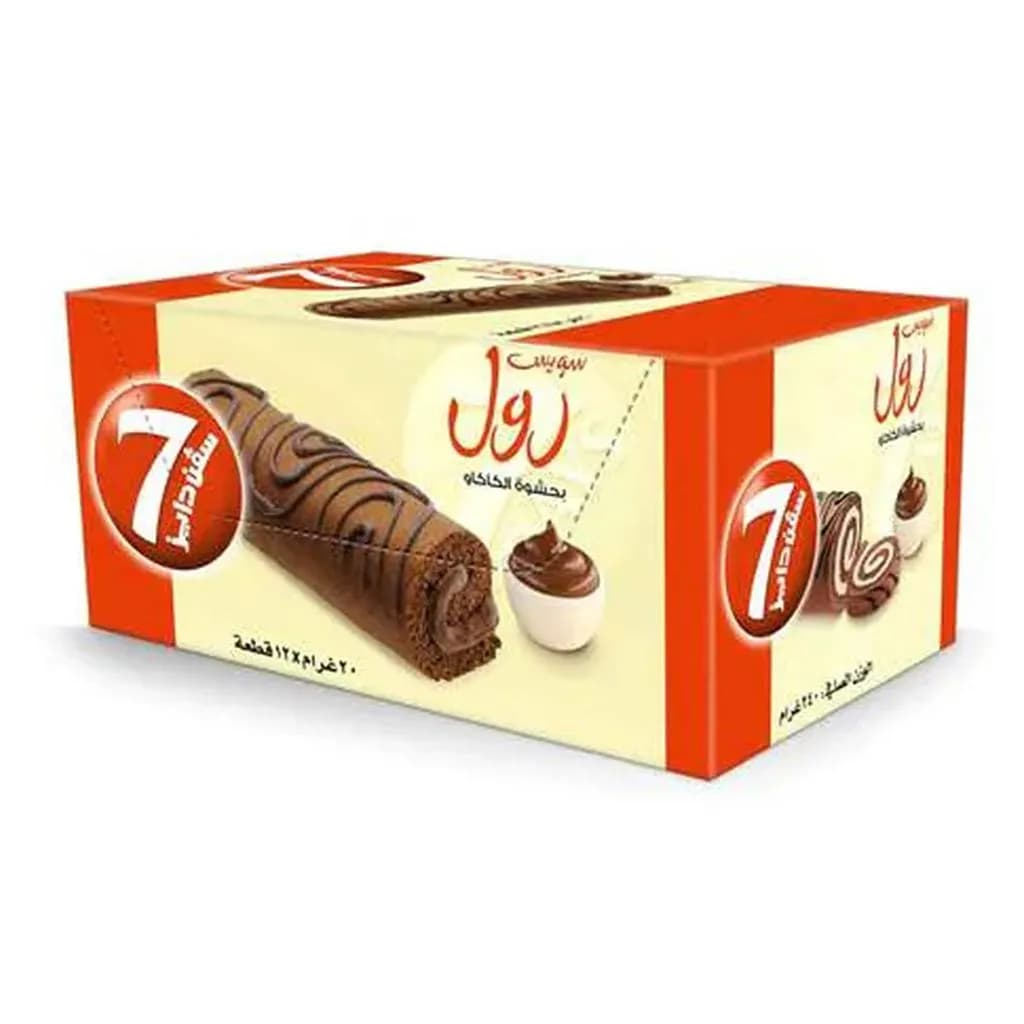 7days  Swiss Roll Choco 20gx12