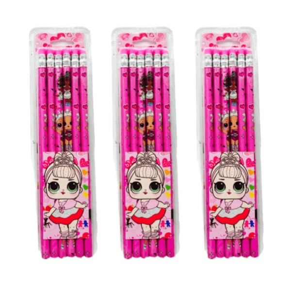 Offer 3 Of Lol Surprise Fancy Pencils With Eraser 12 Pencils Total 36 Pencils - 10133 3pcs