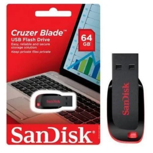 Sandisk Usb 2.0 Flash Drive 64gb