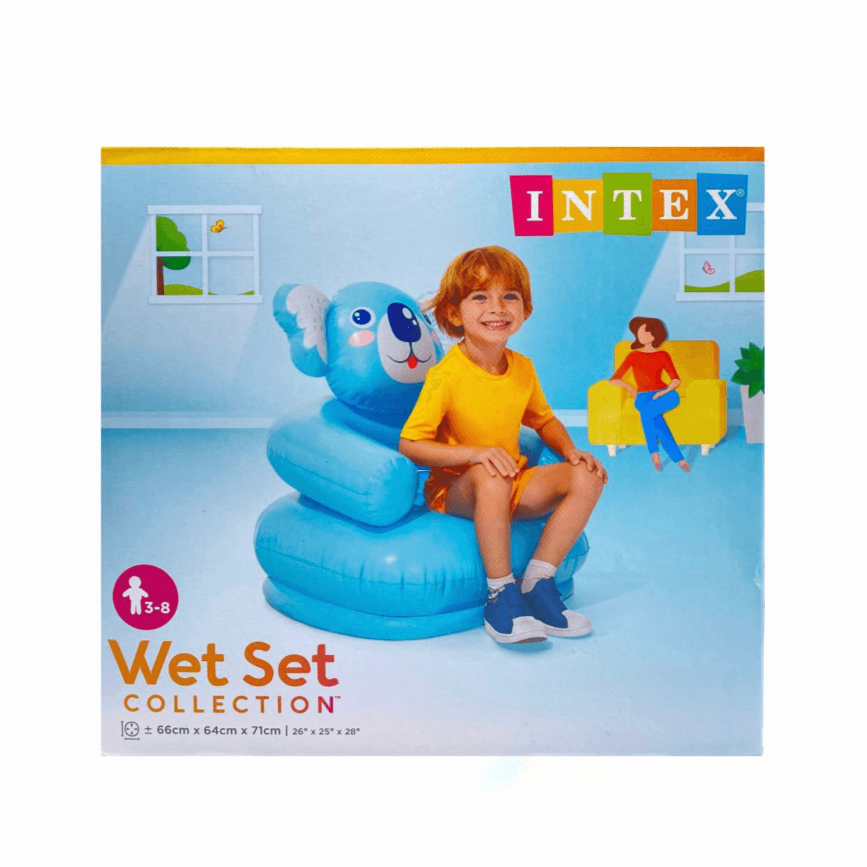 Intex Bouncy Chair For Kids Blue - 4897