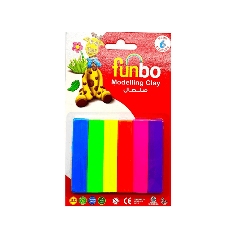 Funbo Modelling Clay 6 Colours - 8121