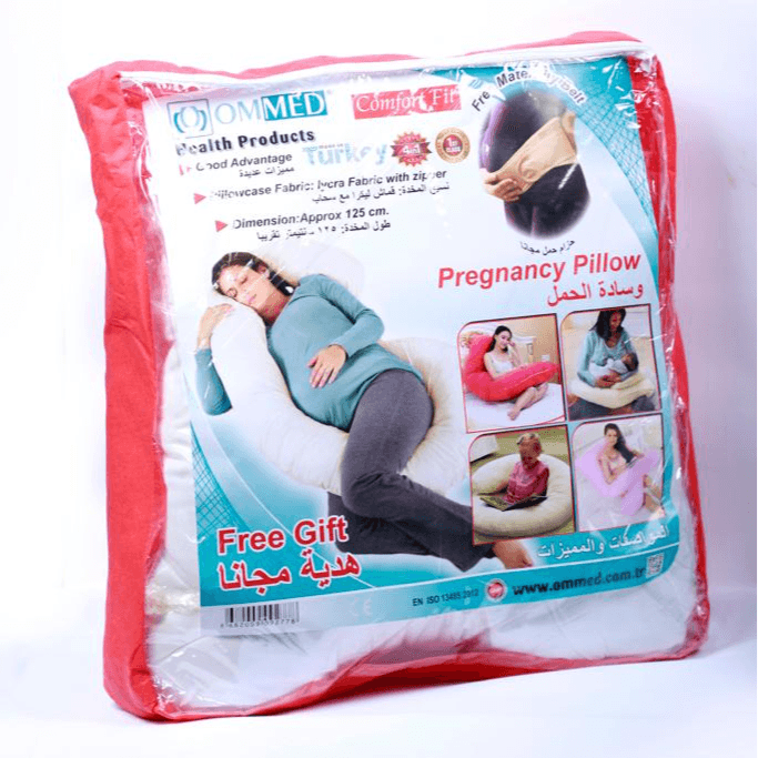 Ommed U Shape Pregnant Pillow With Free Maternity Belt