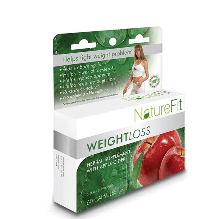 Naturefit Weightloss Herbal Supplement With Apple Cider 60 Capsules No.2478