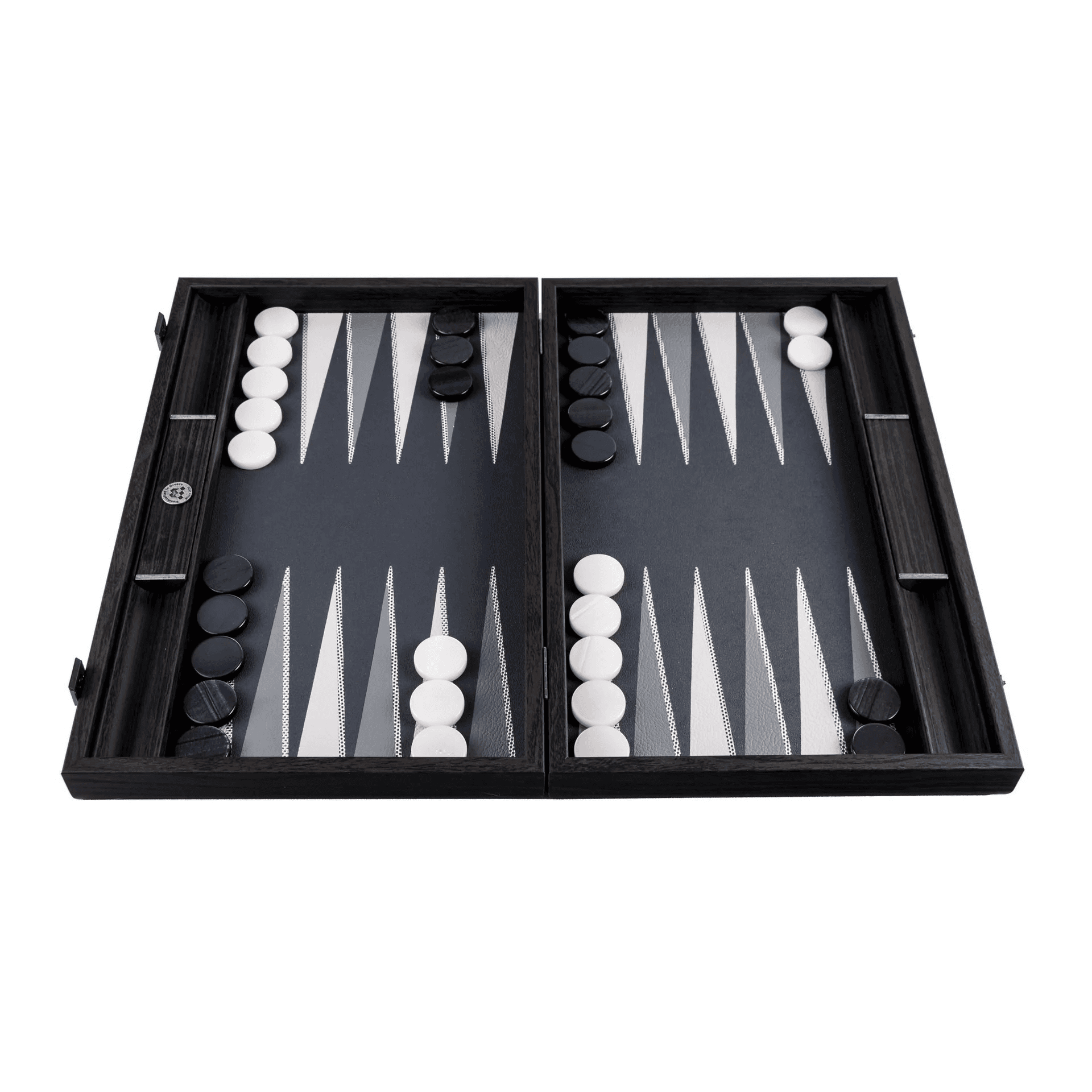 Silver Grid Texture Backgammon