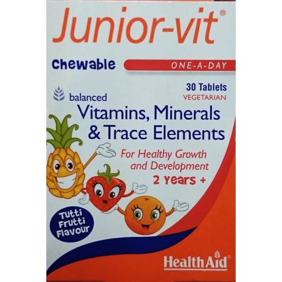 Health Aid Junior Vit Chewable Tablets 30's