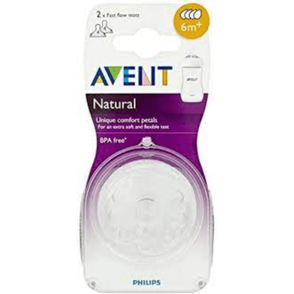 Philips Avent Natural 2.0 Feeding Teats 6m 2's