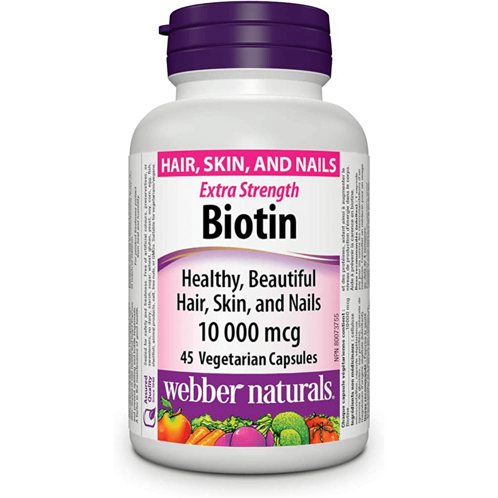 Webber Naturals Biotin 10000 Mcg 45'S