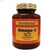 Sentinel Omega -3 Fish Oil 1000mg Softgels 60's