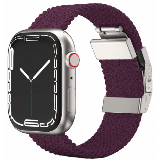 Amazing Thing Titan Wave Band for Apple Watch / Size 44 and 45 / Elegant Design / Burgundy