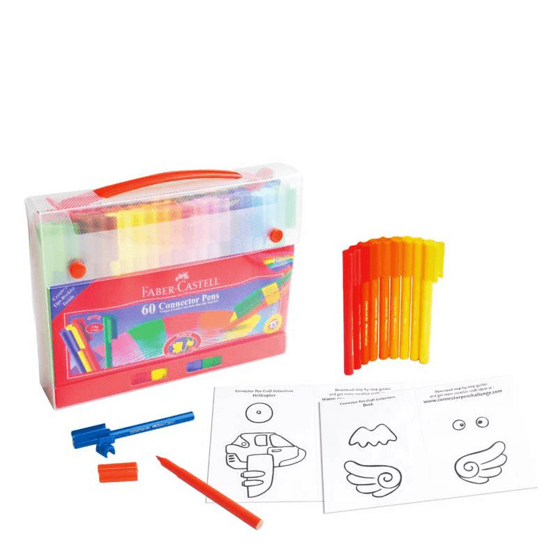 Faber-Castell Connector Pens 60-Piece Gift Set, Multicolor (Clfc31_511)