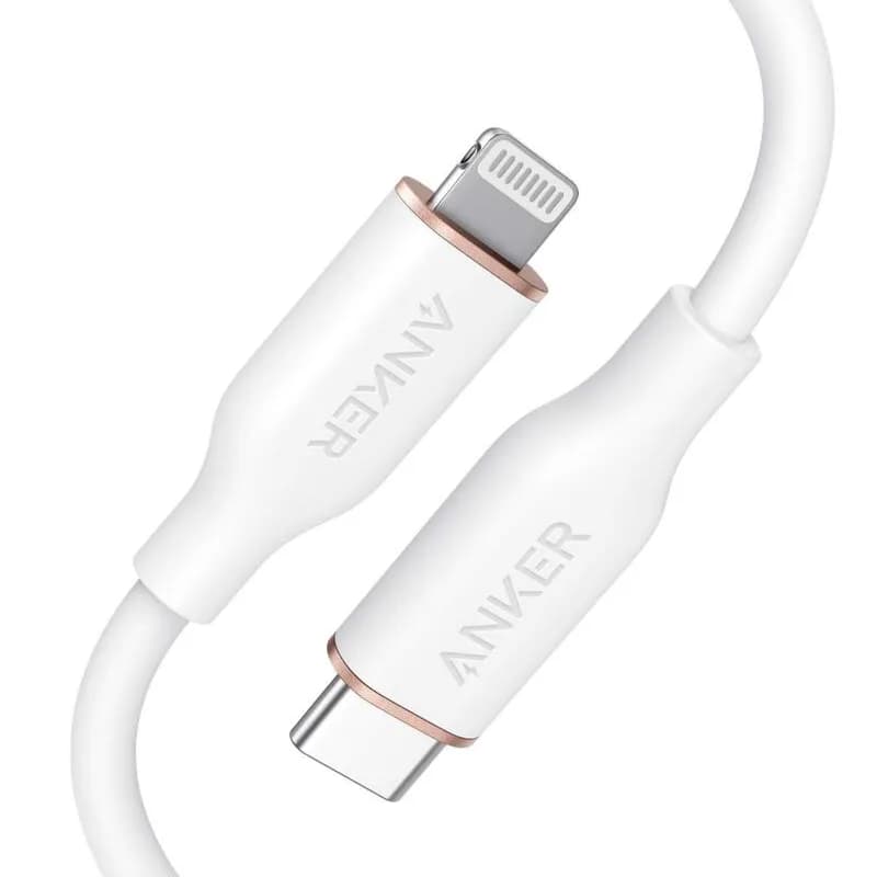 Anker Power Line Iii Usb-c Cable With Lightning Connector 6ft-1.8m (White)