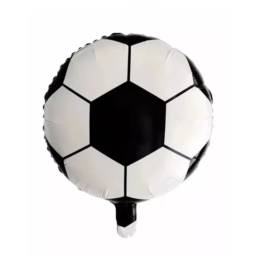 18 Foot Ball Foil Balloon Black And White With Helium