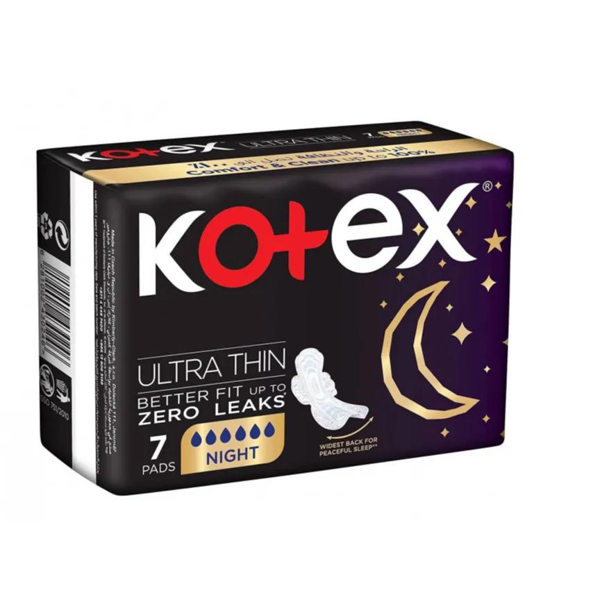 Kotex Ultra Thin Better Fit  Up To Zero Leaks 7 Pads Night