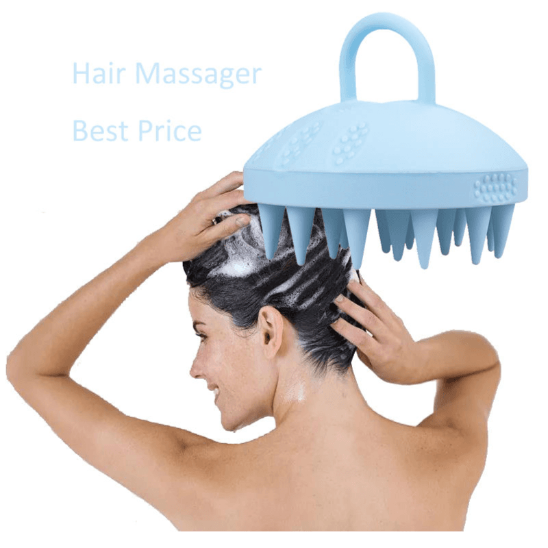 Hair Scalp Massager Shampoo Brush Blue