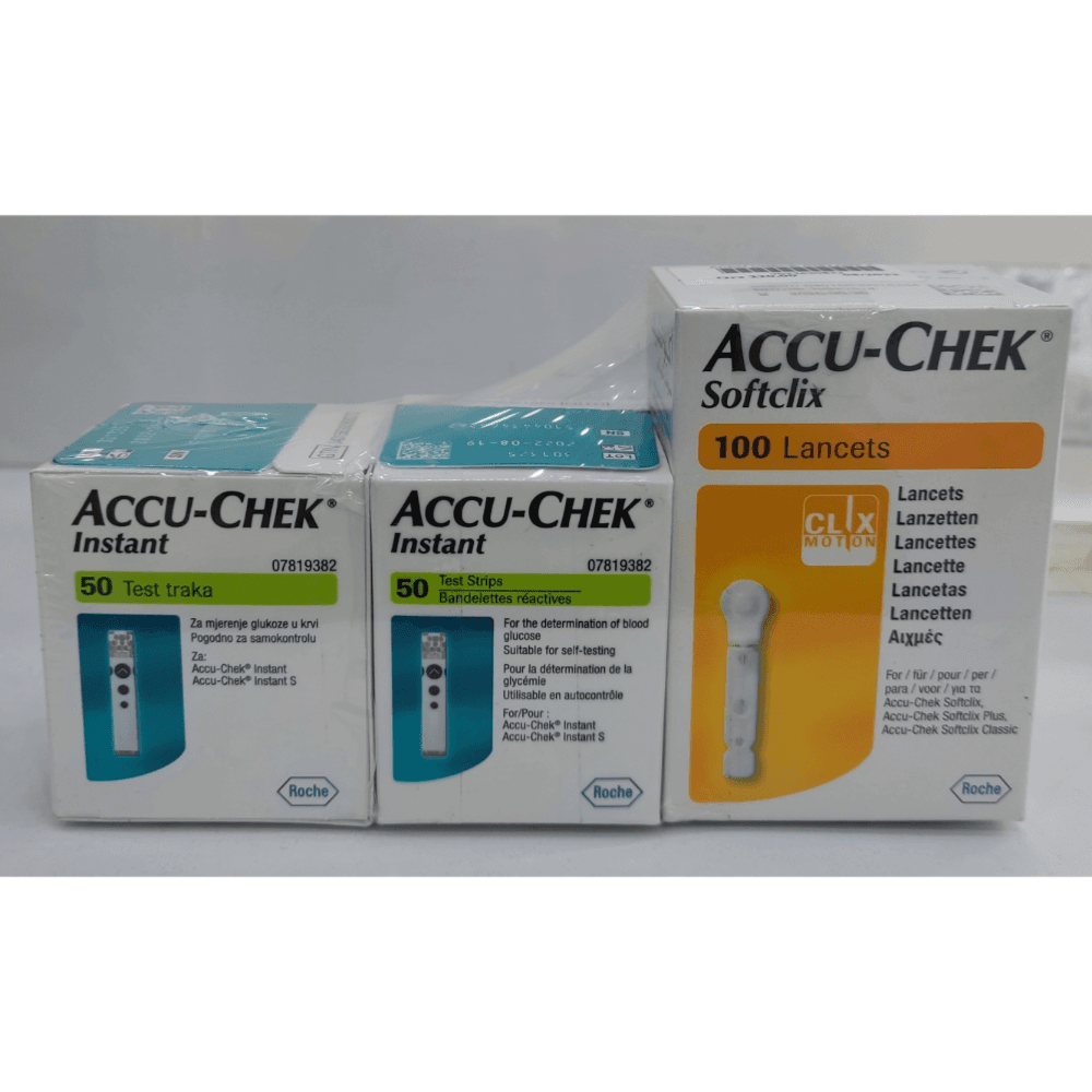Accu chek instant 100 strips + 100 lancets