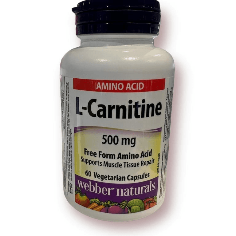 Webber Naturals L Carnitine 500Mg 60 Capsules