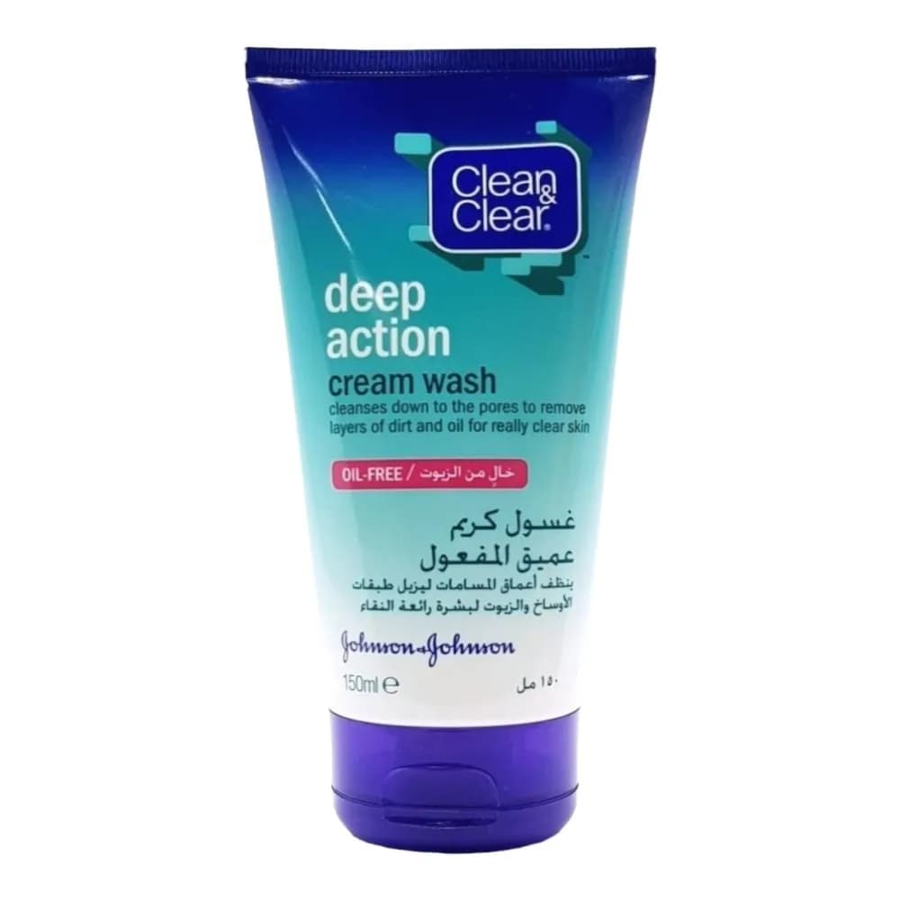 Clean & Clear Deep Action Cream Wash Oil - Free 150ml