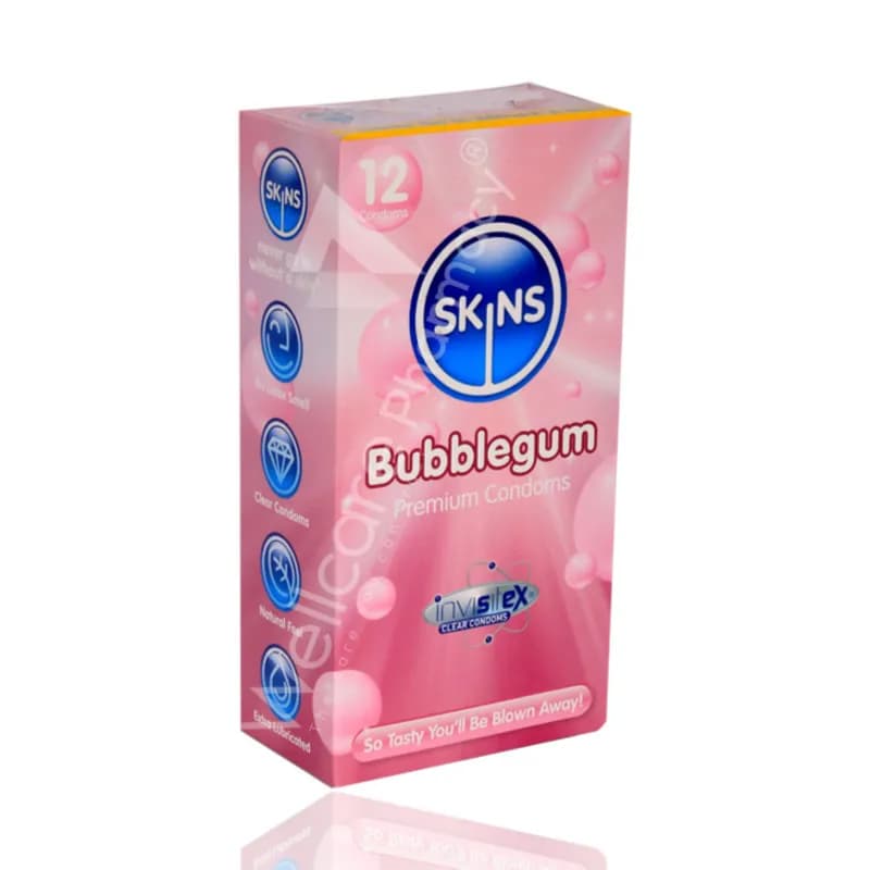 Skins Bubblegum 12 Condoms