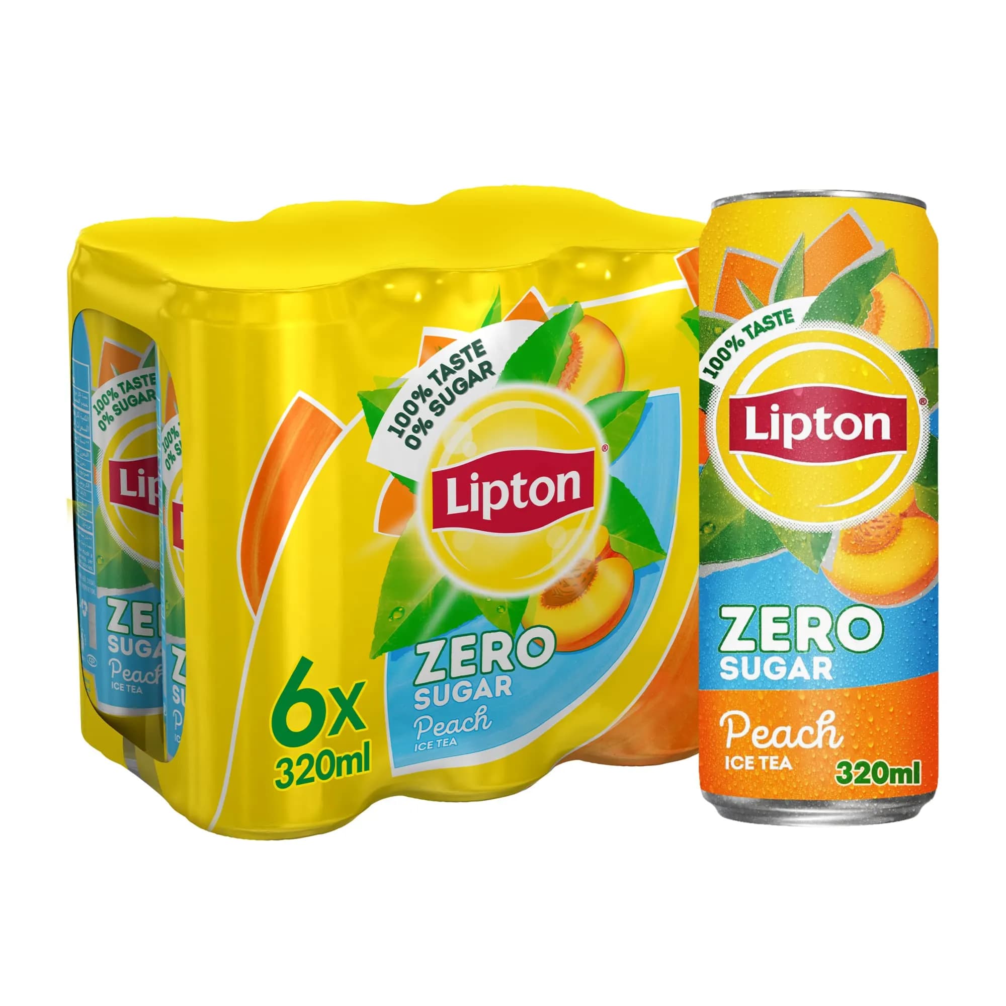 Lipton Peach Zero Sugar 320ml x 6