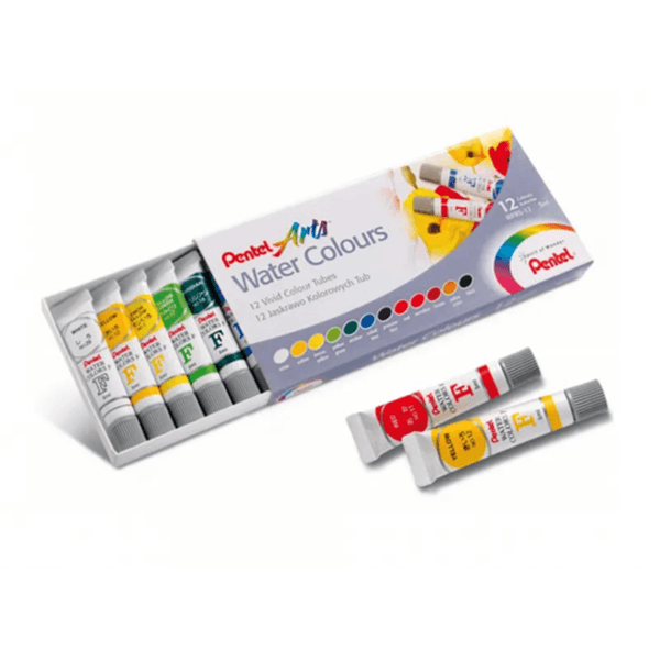 Pentel Water Colour Set - 12 Colors (Wcpe01)