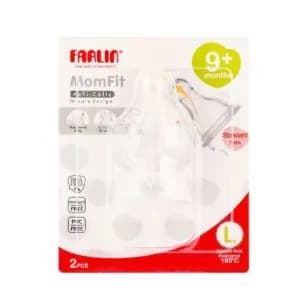 Farlin MomFit Anti-Colic Silicone Nipple Large 9+ Months 2 Pieces Standard Neck code: AC-21011(L)