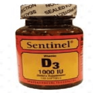 Sentinel Vitamin D3 1000 Iu 100 Tablets