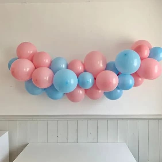 Pink And Blue Garland