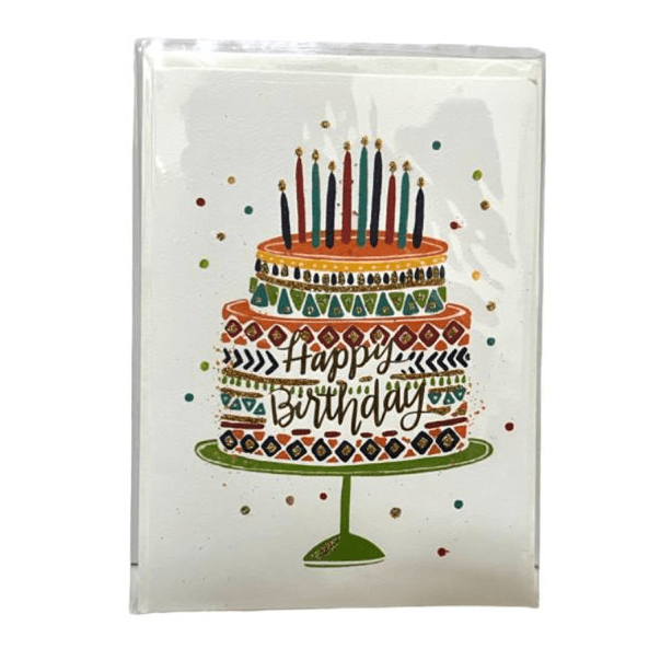 Happy Birthday Card With Envelope Cake Design (Pics07_059)