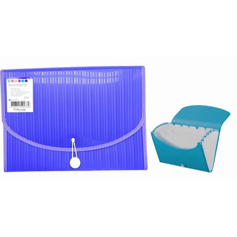 Foldermate Expanding File A4 Size Blue Violet Color 12 Pocket - 6884