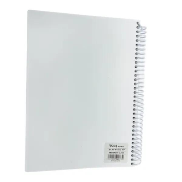 Blog University 5 Subject Ruled Notebook A4 Size 180 Sheets White Colour - 5808