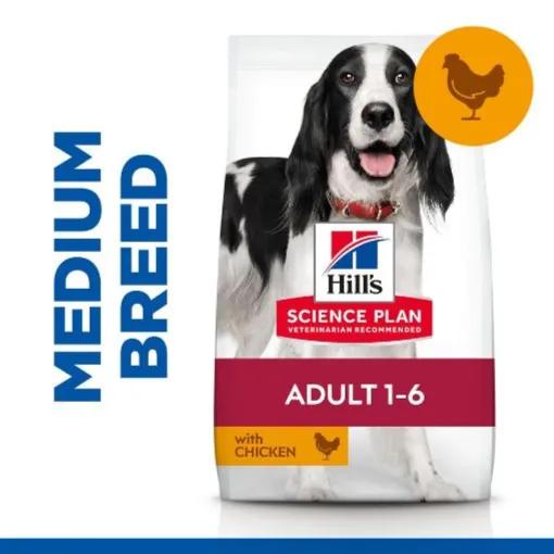 Hills Plan Medium  Adult Dry Food With Chicken 2.5kg