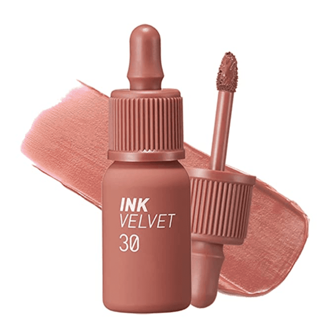 Peripera Ink The Velvet Lip Tint | High Pigment Color, Longwear, Weightless, Not Animal Tested, Gluten-free, Paraben-free | 030 Classic Nude, 0.14 Fl Oz