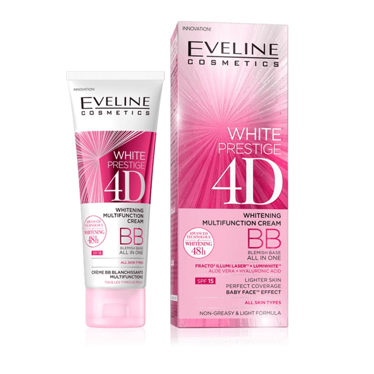 Eveline White Prestige 4d Whitening Multifunction Cream Bb All-in-one