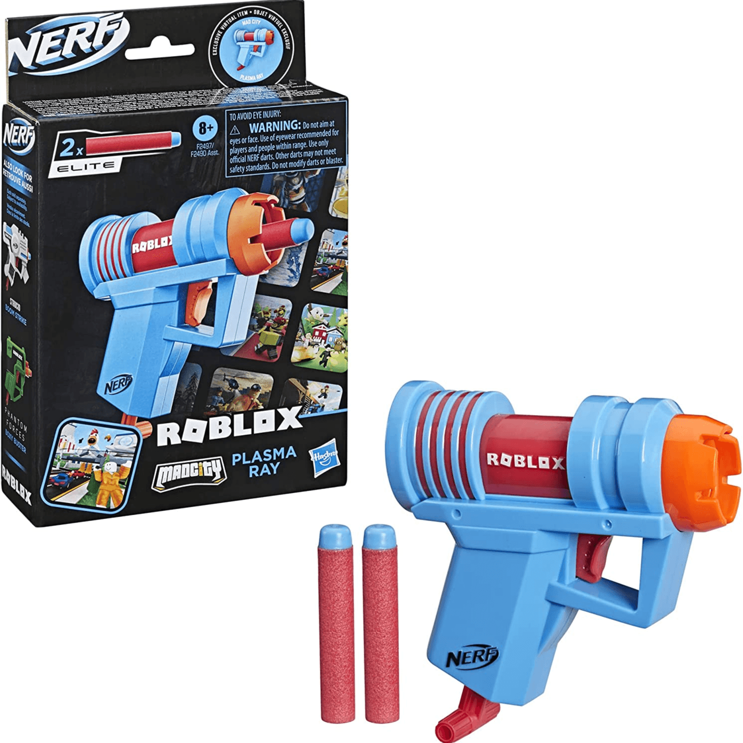 Nerf Roblox Mad City - Plasma Ray Dart Blaster Gun (GNNF15)