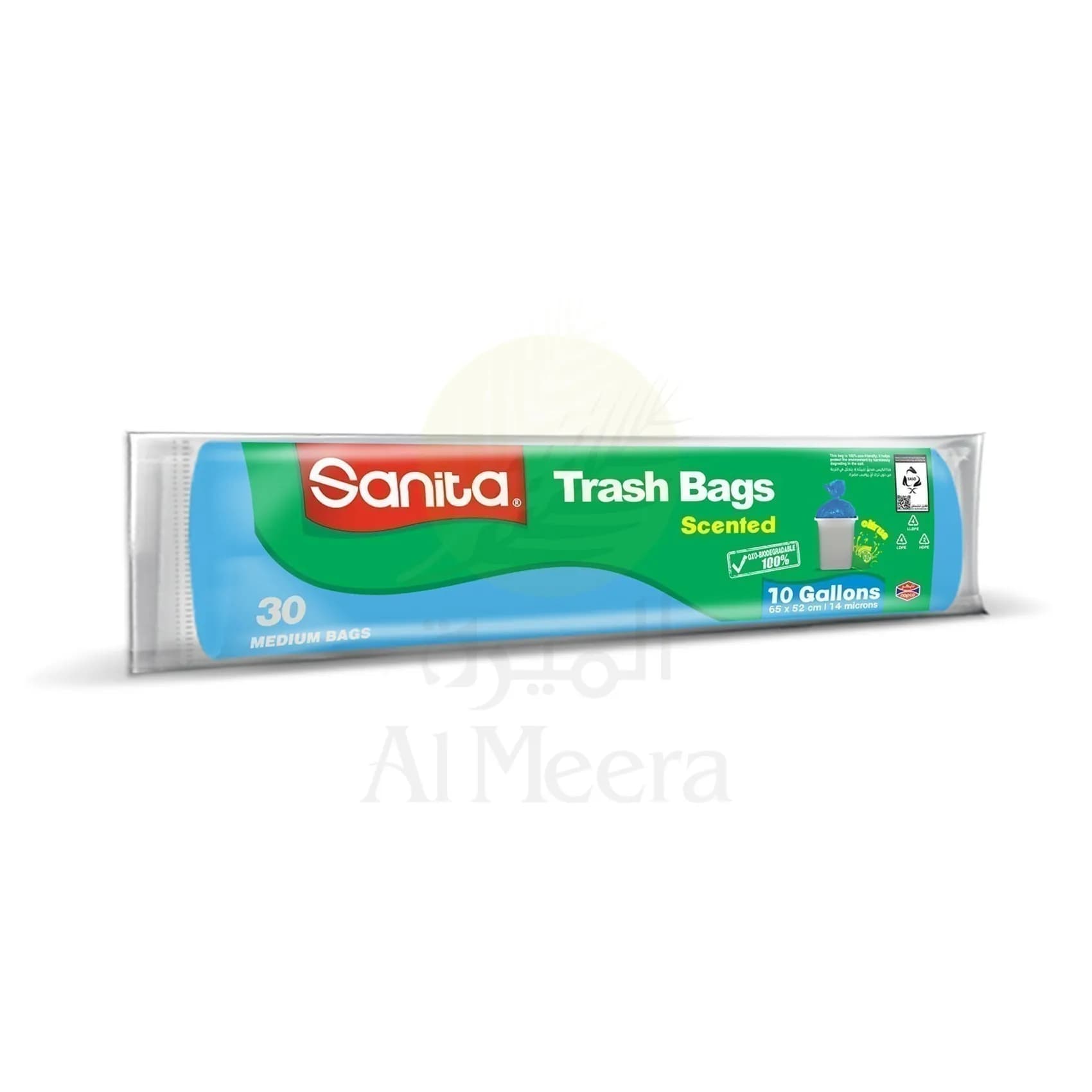 Sanita Trash Bags Scented 10 Gallons 65 x 52cm 14 Microns 30 Medium Bags