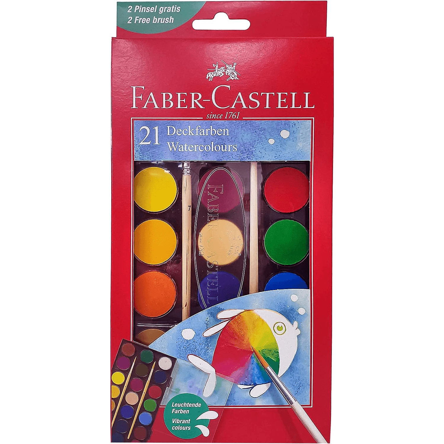 Faber Castell Water Colors -21 Vibrant Colours (Wcfc17_210)