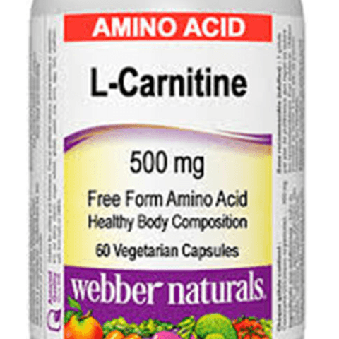 Webber Naturals L Carnitine 500 Mg